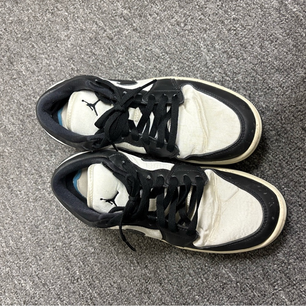Jordan Black and White Sneakers with Retro Design